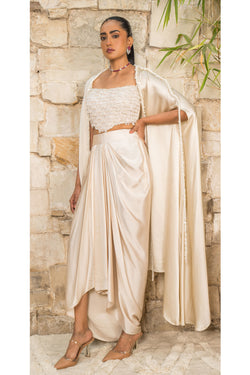 Mouse cape with embroidered bustier with skirt