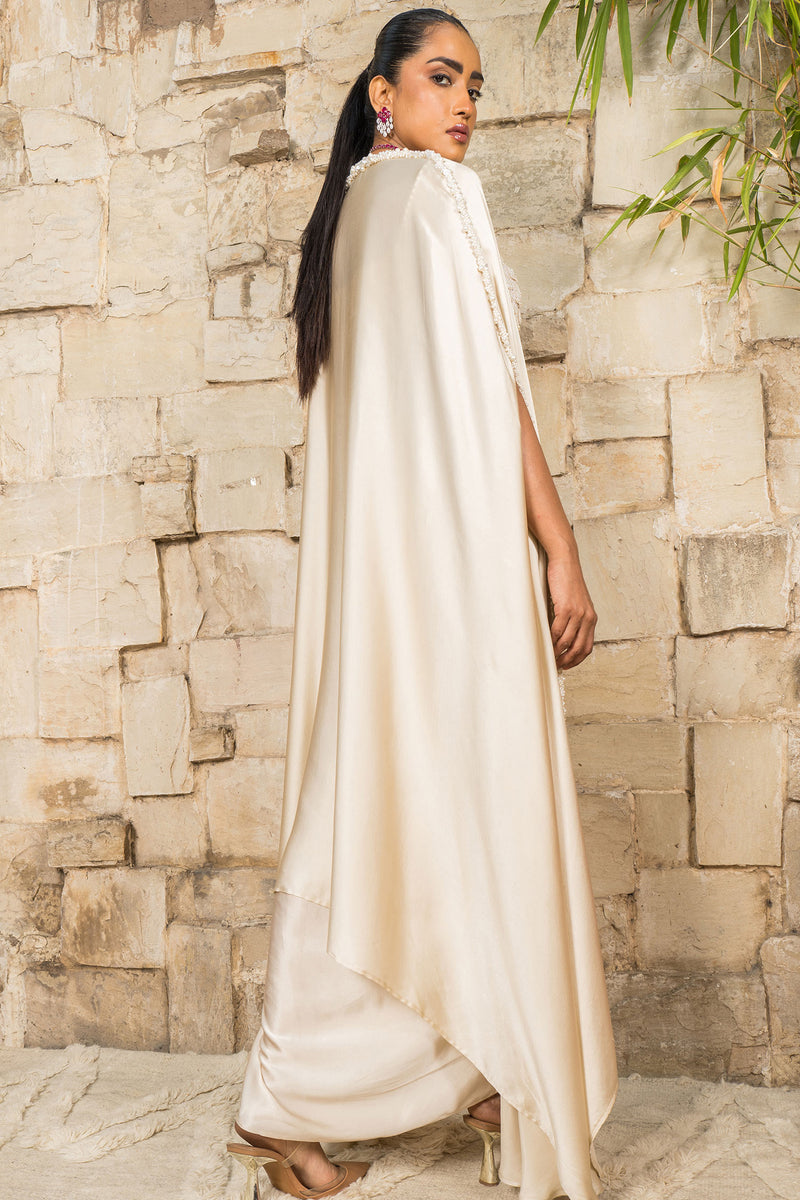 Mouse cape with embroidered bustier with skirt