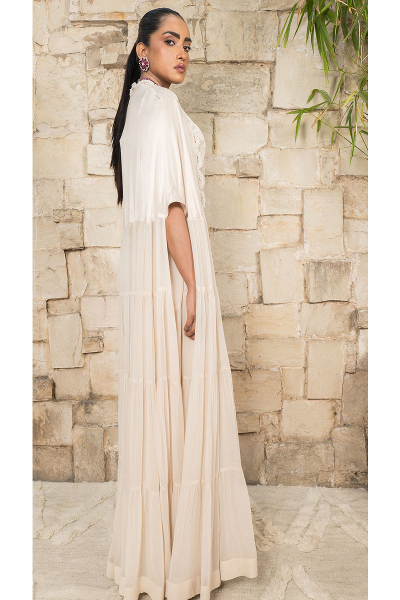 CAPE WITH CORSET AND PANT SET