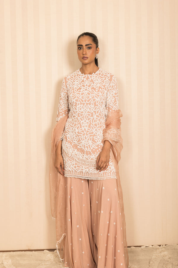 DUST ROSE SHARARA SET