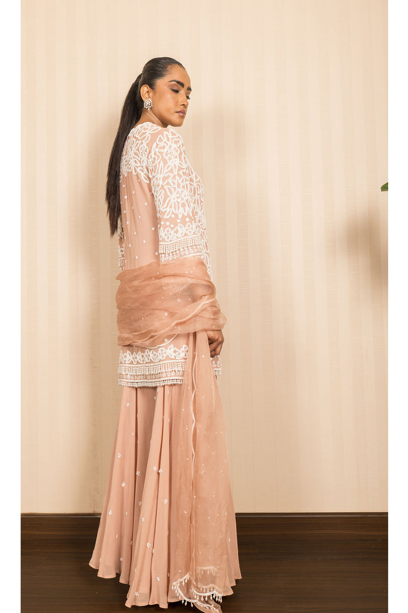 DUST ROSE SHARARA SET