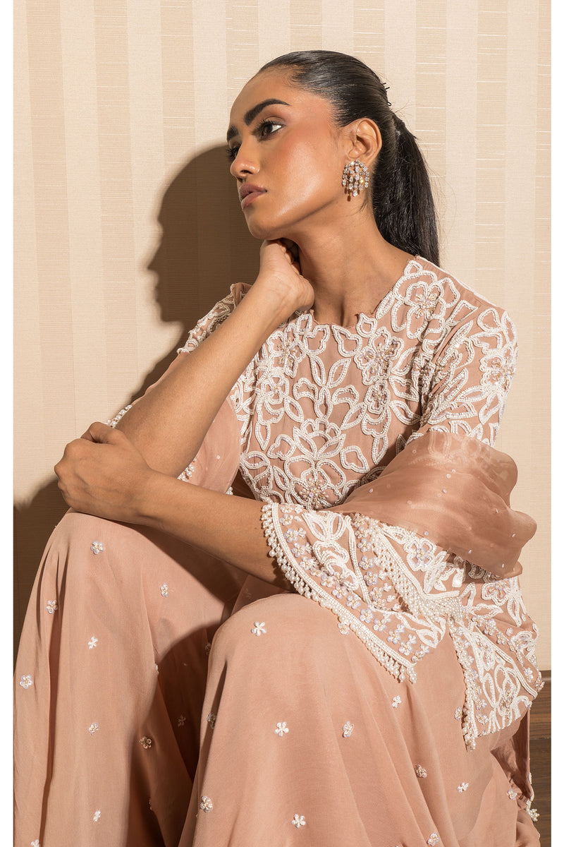 DUST ROSE SHARARA SET