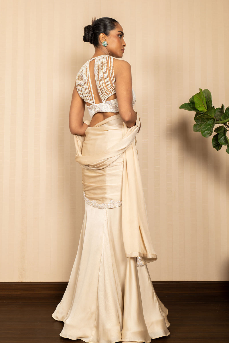 SKIRT SAREE WITH BLOUSE