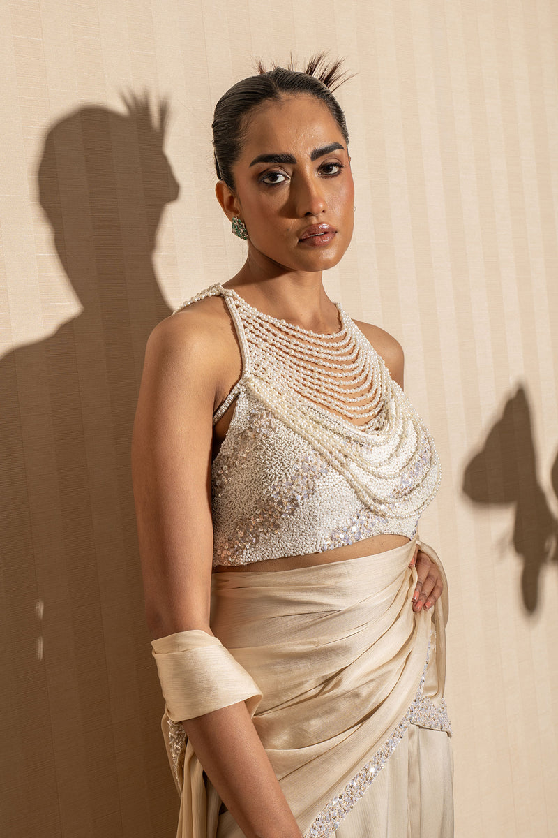 SKIRT SAREE WITH BLOUSE